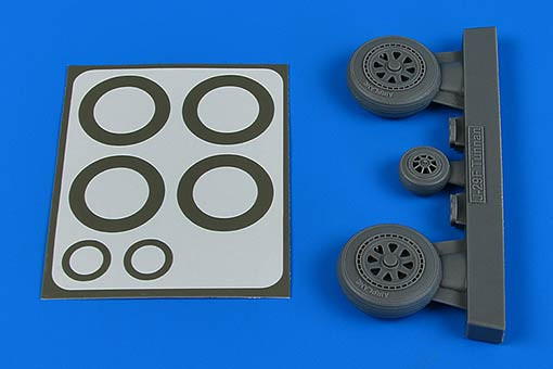 Aires 4822 J-29 Tunnan wheels & paint masks (PIL.REPL.) 1/48
