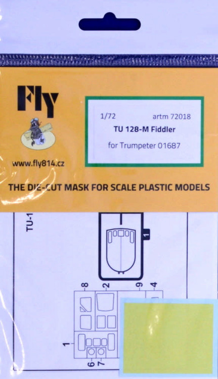 Fly model M7218 Masks for Tu-128M Fidler (TRUMP) 1/72