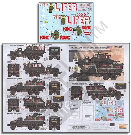 Echelon FD D356261 Gun Trucks in Vietnam: M54s (Part 3) [M54 5ton 6x6 Cargo Truck] 1/35