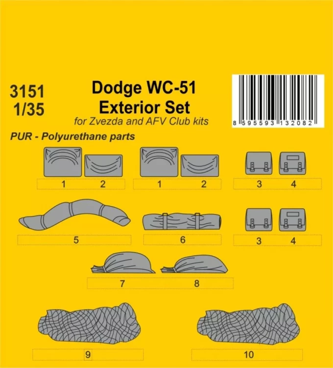 CMK SP3151 Dodge WC-51 Exterior Set (AFV/ZVE) 1/35