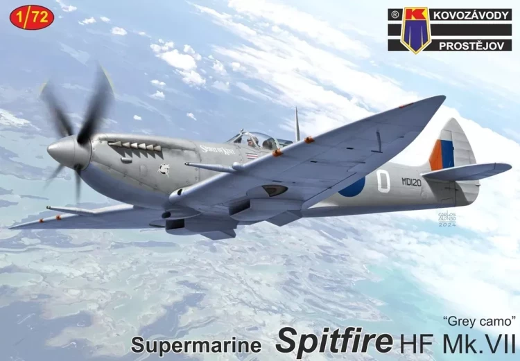 Kovozavody Prostejov 72479 Spitfire HF Mk.VII 'Grey camo' (3x camo) 1/72