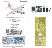 Микродизайн 072267 Набор фототравления для C-130 Hercules (пилотская кабина) от Звезды 1/72