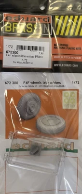 Eduard 672300 BRASSIN F4F wheels late w/rims PRINT (ARMA) 1/72