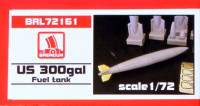 Brengun BRL72161 US 300gal Fuel tanks (resin set) 1/72