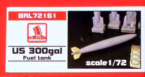 Brengun BRL72161 US 300gal Fuel tanks (resin set) 1/72