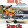 Hm Decals HMD-48129 1/48 Stencils Messerschmitt BF-109B,C,D,E
