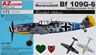 AZ Model 74054 Messerschmitt Bf-109G-6 Jagdgeschwader JG.54 1/72