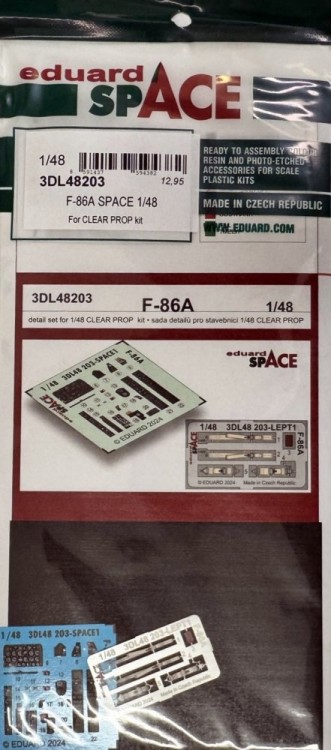 Eduard 3DL48203 F-86A SPACE (CL.PROP) 1/48