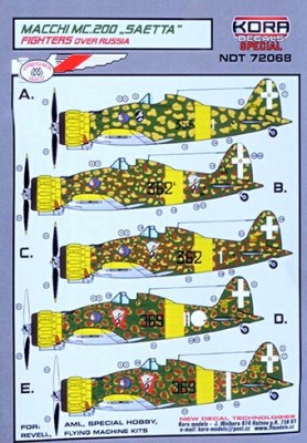 Kora Model NDT72068 MC.200 SAETTA Fighters over Russia декали декали 1/72