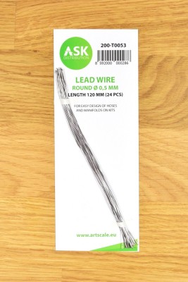 Art Scale 200-T0053 Lead Wire - Round 0,5 mm x 120 mm (24 pcs) No Scale