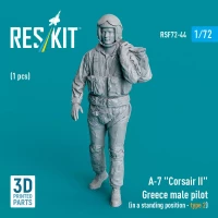 Reskit F72044 A-7 'Corsair II' Greece male pilot standing 2 1/72
