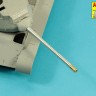 Aber 35 L-285 90mm M-36 tank barrel cyrindrical Muzzle Brake with mantlet cover for U.S. M47 Patton (designed to be used with Takom and Tamiya kits) 1/35
