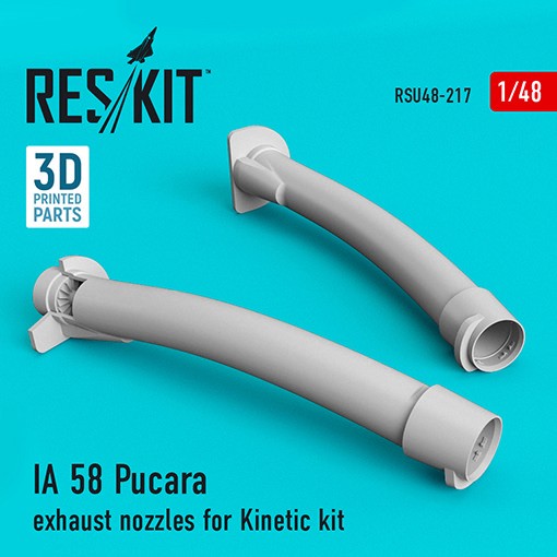 Reskit U48217 IA 58 Pucara exh. nozzles (KIN) 1/48