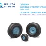Quinta studio QT48064 Колеса ЛаГГ-3, МиГ-3, Ла-5/Ла-7/Ла-9, Як-7/Як-9, И-185/250 с радиальным протектором (Для всех моделей) 1/48