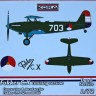 Kora Model C7255 Fokker C.X Trainer - Conv.Set (Dutch service) 1/72