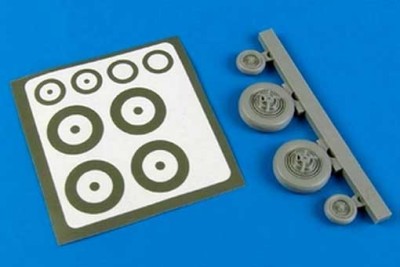 Aires 4589 F-100 Super Sabre wheels &amp; paint masks 1/48