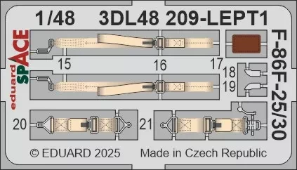 Eduard 3DL48209 F-86F-25/30 SPACE (AIRF) 1/48