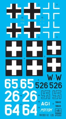 HAD AP35002 Decal FW 190 F-8, 1945 (3x camo) 1/35