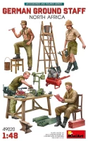 Miniart 49020 German Ground Staff w/Accessories (N. Africa) 1/48