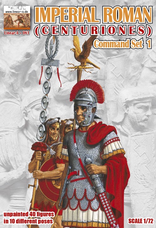 Linear-A LA061 Imperial Roman Command Set 1 (3D-Printed) 1/72