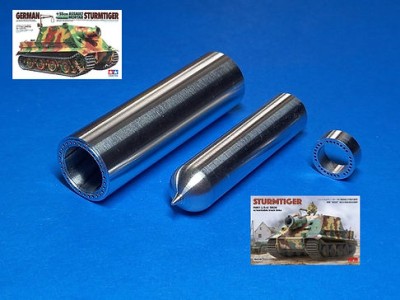Model Gun MG-3634 Нарезной ствол для немецкой самоходки &quot;Штурмтигр&quot; (38 cm RW61 auf Sturmm?rser Tiger) и 1 снаряд 1/35