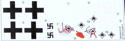 Lf Model C48159 Decals Messerschmitt Bf 109G-6 Comiso Pt.3 1/48