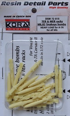 Kora Model DSM72015 TER&amp;MER racks Mk.82 Snakeye bombs (A-7A) 1/72