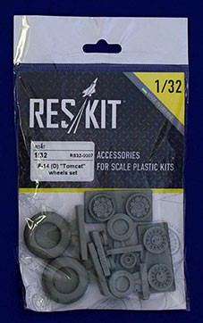 Reskit RS32-0007 Grumman F-14 D Tomcat wheels (TRUM) 1/32