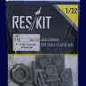 Reskit RS32-0007 Grumman F-14 D Tomcat wheels (TRUM) 1/32