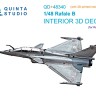 Quinta studio QD+48340 Dassault Rafale B (Revell) (с 3D-печатными деталями) 1/48