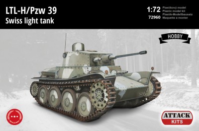 Attack Hobby 72960 LTL-H/Pzw 39 Swiss Light Tank (HOBBY) 1/72