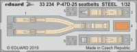 Eduard 33234 1/32 P-47D-25 seatbelts STEEL (HAS)