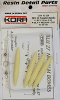 Kora Model DSM72026 BLU 27 Napalm Bombs 'Medium Load' 2 (4 pcs.) 1/72