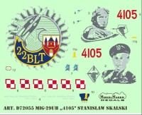 Model Maker Decals D72055 Mikoyan MiG-29UB "4105" Stanislaw Skalski 1/72