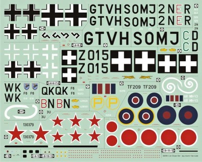 4+ Publications MKD-48010 Publ. Messerschmitt Me 210/410 C&amp;M (1/48 decals)