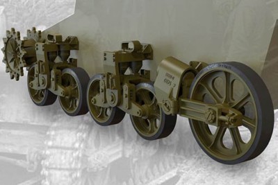 Fury Models 35014 US light tank M5/M5A1/M8 HMC suspension set 1/35