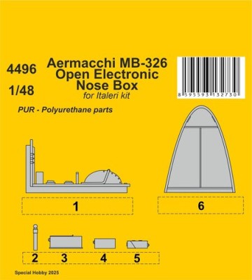CMK 4496 MB-326 Open Electronic Nose Box (ITAL) 1/48