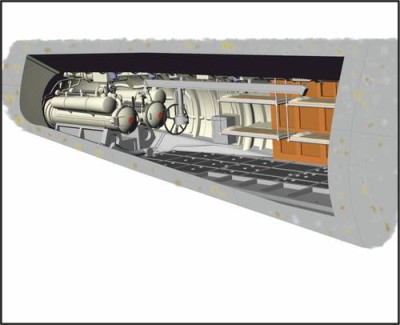 CMK N72012 U-Boot IX Rear Torpedo Section&amp; Crew bunks 1/72