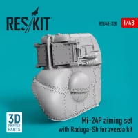 Reskit U48330 Mi-24P aiming set w/ Raduga-Sh (ZVE) 3D Print 1/48