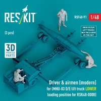 Reskit F48091 Driver & airmen (modern) (for RSK48-0008) 1/48
