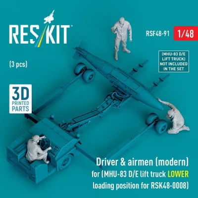 Reskit F48091 Driver &amp; airmen (modern) (for RSK48-0008) 1/48