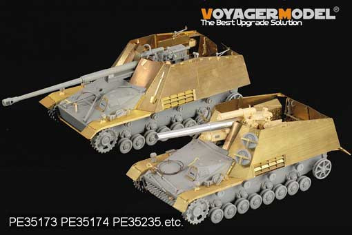 Voyager Model PE35173 WWII Nashorn / Hornisse / Hummel Fenders and Floor (For DRAGON 6150/6165/6166/6204/6314) 1/35