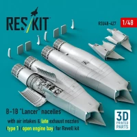 Reskit U48427 B-1B 'Lancer' nacelles late (open eng.bay) 1/48