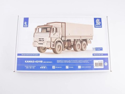 Baumi 11019 КАМАЗ-43118 бортовой (Рестайлинг) (клей в комплекте) 1/35