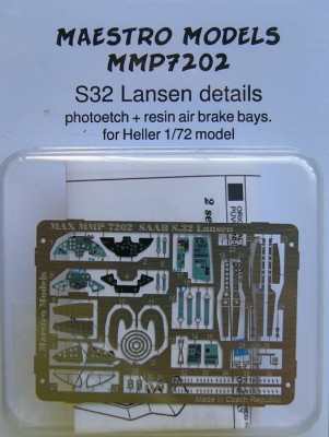 Maestro Models MMCP-7202 1/72 S32 Lansen details (PE set&amp;resin parts)
