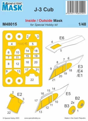 Special Hobby M48015 Mask for J-3 Cub inside/outside (SP.HOBBY) 1/48