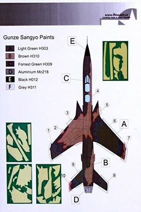 Lf Model M3254 Mask F-105F/G Thunderchief Camoufl.painting 1/32