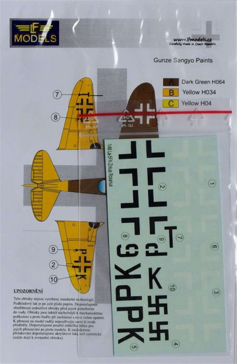 LF Model C4874 Decals La-5FN Zirkus Rosarius (ZVE) 1/48