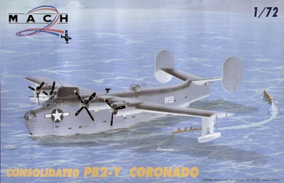 Mach 2 MACH7235 Consolidated PBY-2 Coronado flying boat/seaplane with decals for US Navy 1/72