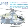 Quinta Studio QD35120 AH-1Z включенные дисплеи для наборов QD+35119/QDS-35119 (Academy) 1/35